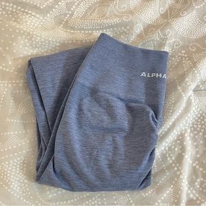 Alphalete Amplify French Blue Seamless Scrunch Leggings